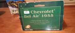 NIP Chevrolet Superior Bel Air 1955 Heavy Gauge Diecast Model Car Pull Back NOS