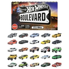NEWHot Wheels 2025 Boulevard 25-Car Factory Set Premium Diecast Collect – HRW96