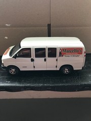 RARE! 1/25 Die-Cast Promotions, 2003 Chevrolet Express Van, Marcello’s, LOOK!