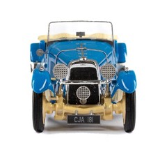 ESVAL 1947 HRG 1500 sport roadster BLUE 1/43 Resin Model TOP DOWN VERSION