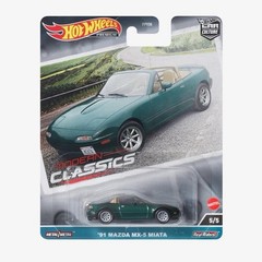 1/64 HOT WHEELS REAL RIDERS MODERN CLASSICS 1991 MAZDA MX-5 MIATA GREEN