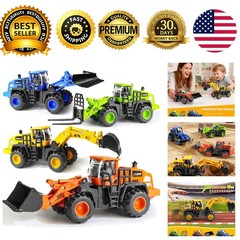 Construction Truck Toys for Boys 3-8 Years Excavator Forklift Bulldozer