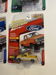 4 Johnny Lightning Ford Ranger XL Lot (34) 1/:64 Yellow Green Blue Tan NISP