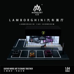 Diorama 1/64 Parking Lot Scene Garage Model LED Light Showroom Scene Display US