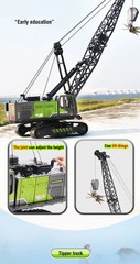 Simulation 1/50 Diecast Engineering Vehicle Model Excavator Truck Toy for Boys
