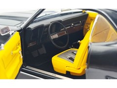 1969 Chevrolet COPO Camaro Tuxedo Black Yellow Interior Limited 1:18