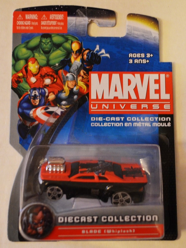 2011 MARVEL UNIVERSE BLADE 1/64 DIECAST WHIPLASH CAR BY MAISTO NIP