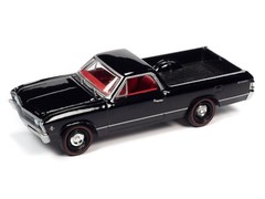 Johnny Lightning – 1:64 Classic Gold – 1967 Chevy El Camino – Gloss Tuxedo Black