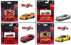 Lot of 4 Maisto Speed Icons 1:64 – Ferrari SF90 Monza SP1 x2 Lambo Huracan NIP