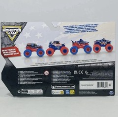 Monster Jam Stars And Stripes El Toro Loco VS Megalodon 1:64 Scale – New Sealed