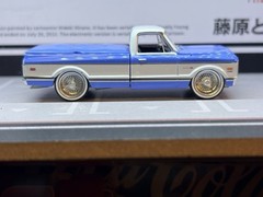 1971 CHEVROLET C-10 SUPER CHEYENNE PICKUP 2024 GREENLIGHT loose on 3D wheels