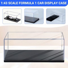 Clear Acrylic Display Case Dustproof Showcase Box for F1 1/43 Scale Model Car