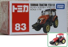 1/76 Tomica #83 YANMAR TRACTORYT5113 TakaraTomy +