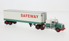 BREKINA 1977 KENWORTH W 900 TRACTOR TRAILER SAFEWAY HO 1/87