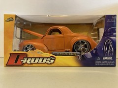 Jada 1/24 41 WILLYS COUPE D-RODS ORANGE NEW NEVER OPENED