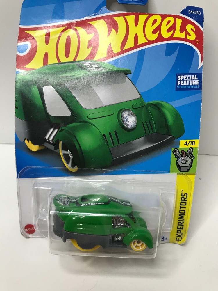 Hot Wheels Special Feature Experimotors Green 54/250 New