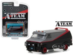 1983 GMC VANDURA VAN “A-TEAM” BLACK 1/64 DIECAST MODEL BY GREENLIGHT 44790 B