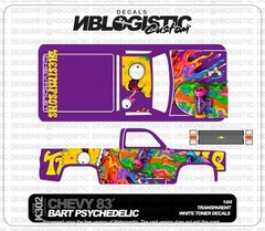 ’83 CHEVY SILVERADO Custom WaterSlide Decal for hot wheels 1/64