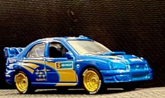 Hot Wheels Subaru Impreza WRX Blue 2026 CUSTOM Wheel & Tire Real Riders