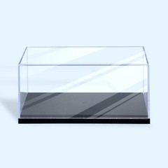 1-10x 1:43 Acrylic Display Case with Base, Stackable Toy Car Storage Organizer