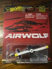 Hot Wheels Premium Pop Culture Line AIRWOLF Die Cast Helicopter MOC
