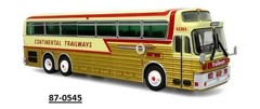 Industrial Diecast 1969 Eagle Model 05 Continental Trailways HO 1/87 Diecast