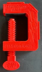 Improved Hot Wheels Track C-Clamp, Nonslip Rubber Grip, Superior Screw Handle