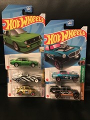Hot Wheels STH Lot 5 Super Treasure Hunt Ford, Hi Roller,fiat,Volvo, Jeep