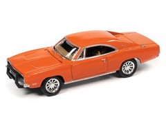 1969 Dodge Charger R/T – Orange 1:64 Scale Model – Johnny Lightning JLSP206