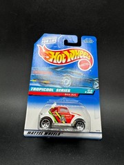 1998 Hot Wheels Volkswagen Baja Bug White #694 Tropicool 2/4 N3