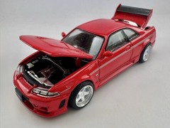 🔴 1:64 Pop Race Nissan Skyline GT-R R33 Nismo 400R Red PR64-91 Diecast