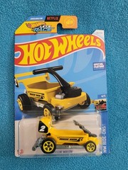 Hot Wheels TREASURE HUNT TH HW Ride-Ons 4/5 Draggin’ Wagon 141/250 Yellow G Case