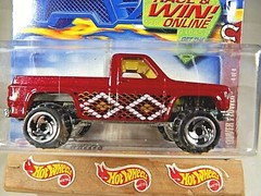 2002 Hot Wheels #58 Wild Frontier 4/4 POWER PLOWER Dark Red w/Chrome SB Sp Varia