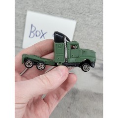 Olive Green Semi Truck Cab Diecast Toy 1/64 Scale 10 Wheeler Unbranded 3.25 Inch