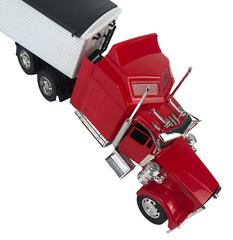 1:32 Die Cast Kenworth W900 Semi w/ Grain Hauler – Long Haul Truckers by New Ray