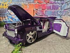 HTF Vntg 2004 Jada DUB City Oldskool 1951 Mercury Coupe Purple 1:18 NO BOX