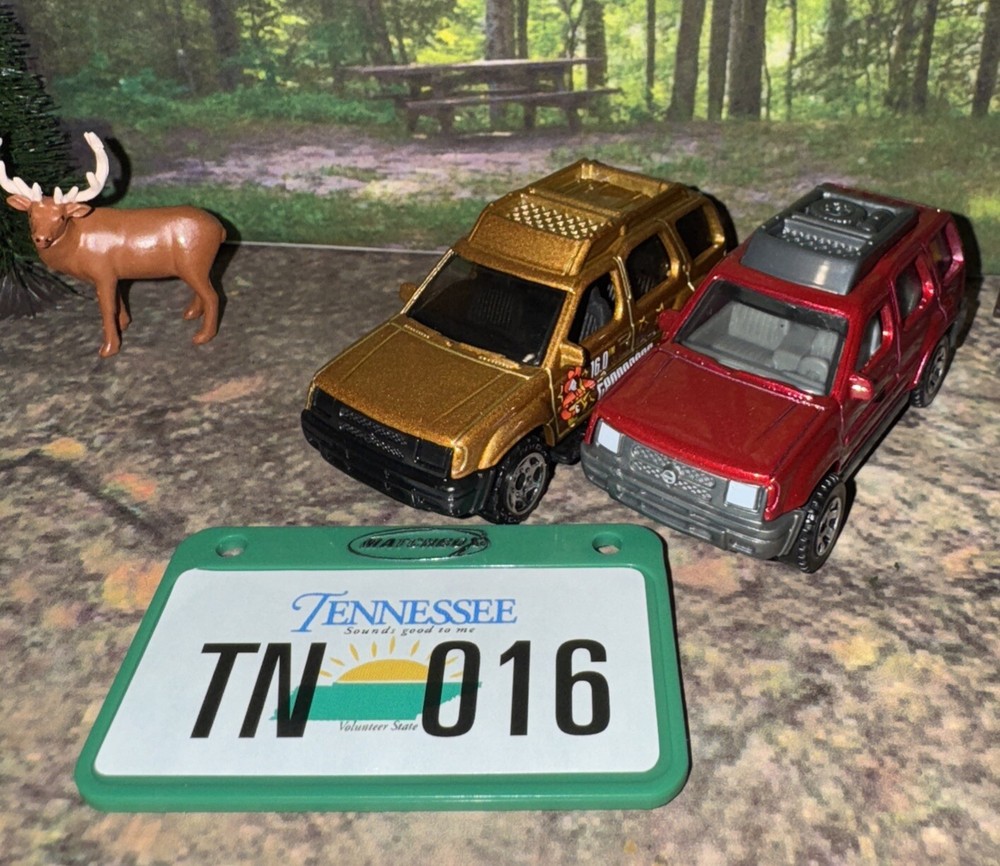 Lot Of 2 Matchbox 2000 Nissan Xtera SUV MBX Across America 50th Anniversary NFFP