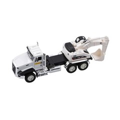 Excavator Truck Pull Back 1/50 Model Car Toy Kids Toy Vehicle Gift/Decoration B