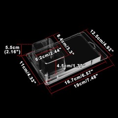 Plastic Clear Car Display Protective Clamshell Case for HW Model Car Storage