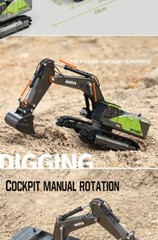 Huina 1721 1:50 Alloy Excavator Toy Boys Simulation Fall-Resistant Crawler New