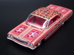 1964 64 CHEVY CHEVROLET IMPALA LOWRIDER GYPSY ROSE 1:64 SCALE DIECAST MODEL CAR