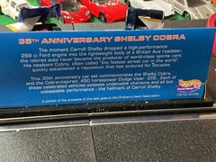 Hot Wheels 35th Anniversary Shelby Cobra Diecast 1/64 Set of Two Blue Stripped
