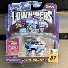 Car Tuned Lowriders Series 1 ’72 Chevy Monte Carlo #07 – Poseable Chassis w/ LED