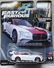 Hot Wheels Bentley Continental GT3 #4/5 2024 Fast & Furious/ Thailand