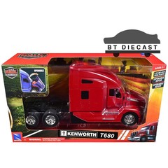 NEW RAY KENWORTH T680 TRUCK TRACTOR 1/32 DIECAST MODEL RED 11073