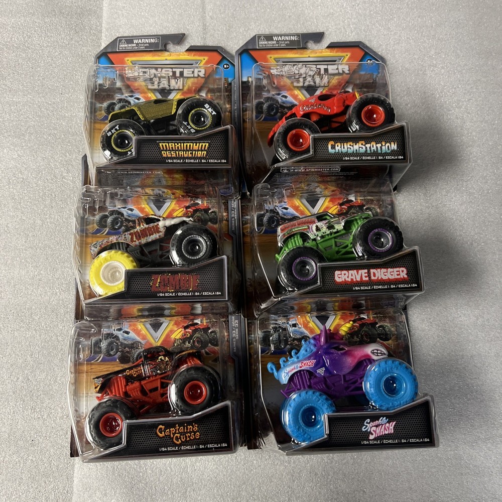 Monster Jam 2024 1:64 Series 34 “Maximum Destruction Max-D” Arena Lot 6 Pieces