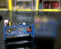 miniture 1/64 Lift Car Scene Repair Factory Tool Automobile maintenance workshop