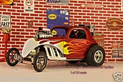 1/18 GMP FIAT Topolino RED with flames Tom’s Garage NEW A1800805