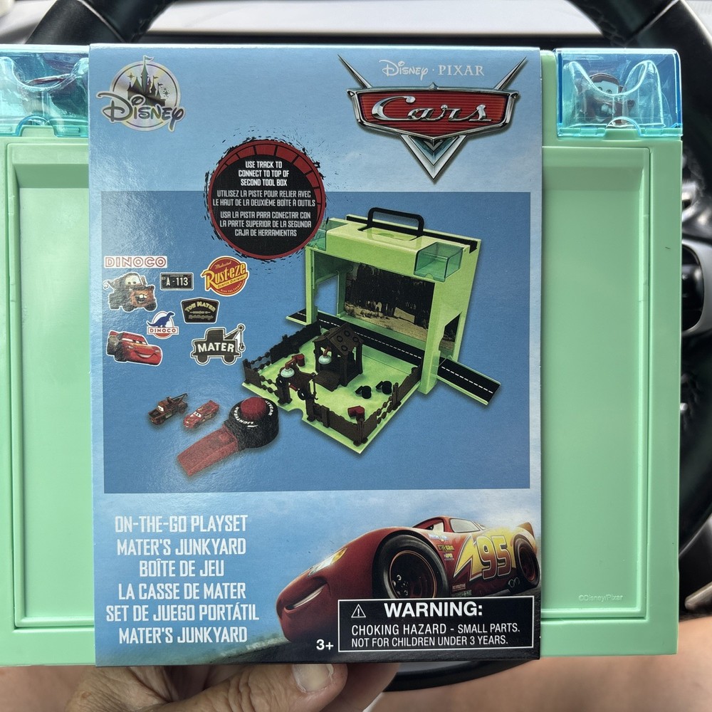 NEW Disney Pixar Cars On-the-Go Mater’s Junkyard Playset Portable Carrying Case