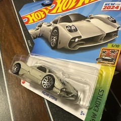Hot Wheels – 2024 HW Exotics #5/10 Pagani Utopia #205/250 Pearl Grey
